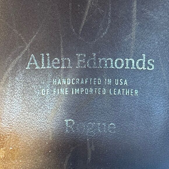 Allen Edmonds Rogue Brown Leather Cap Toe Brogue Oxford Dress Shoes Mens 9.5 D - Picture 11 of 12